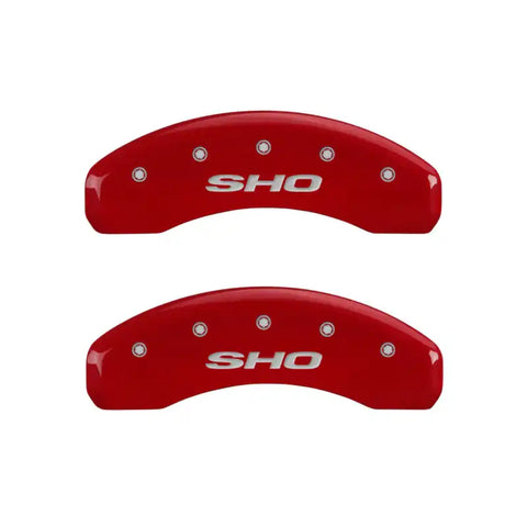 MGP 4 Caliper Covers Engraved Front & Rear SHO Yellow finish black ch