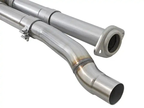 aFe 49-43045-P MACHForce XP Exhaust Cat-Back SS-409 2017 Ford F-150 Raptor V6-3.5L (tt) w/ Polished Tips