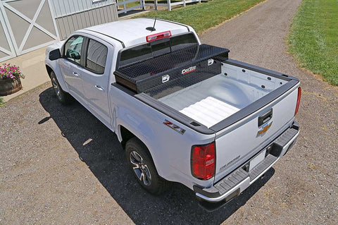 Dee Zee DZ8163B Tool Box - Red Crossover Single Lid Black BT