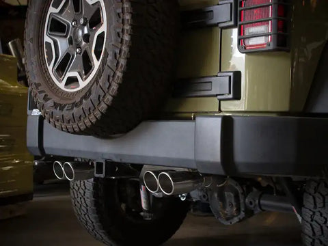 aFe 49-38087-P Vulcan Series 2.5in 304SS Cat-Back Exhaust 07-18 Jeep Wrangler (JK) V6-3.6/3.8L w/ Polished Tips