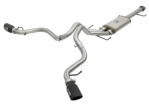 aFe 49-46029-B MACH Force-Xp 3in - 2.5in SS Cat-Back Dual Exhaust w/Black Tips 07-14 Toyota FJ Cruiser 4.0L