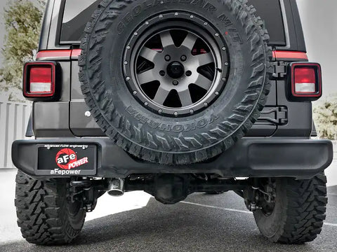 aFe 49-48065-1P MACH Force-Xp 2.5in Catback High-Tuck Exhaust 18-21 Jeep Wrangler (JL)3.6L 4-Door - Polished Tip