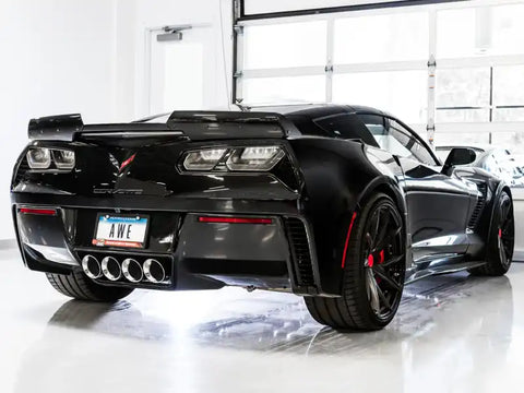 AWE Tuning 14-19 Chevy Corvette C7 Z06/ZR1 (w/o AFM) Track Edition Axle-Back Exhaust w/Chrome Tips