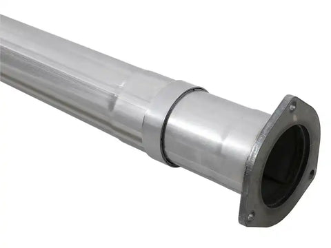 aFe 49-43102-P Rebel XD 4in SS Down-Pipe Back Exhaust w/Dual Polished Tips 17-18 Ford Diesel Trucks V8-6.7L(td)
