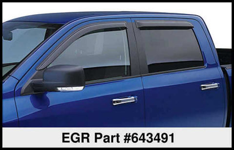 EGR 15+ Ford F150 Crew Cab Tape-On Window Visors - Set of 4