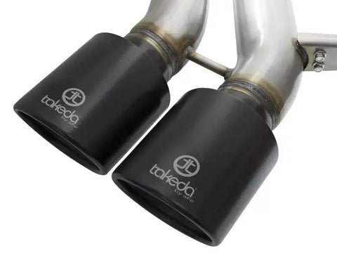 aFe 49-33083-B Takeda 3in SS Exhaust Cat-Back 13-16 Ford Focus ST 2.0L Black Tips