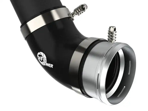 aFe 46-20519-B 21+ Ford F-150 V6-3.5L (tt) BladeRunner 3in to 3.5in Aluminum Cold Charge Pipe Black
