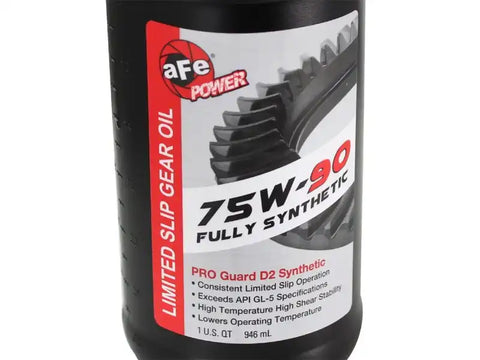 aFe 46-70032-WL Power Cover Diff Rear Machined w/ 75W-90 Gear Oil Ford Diesel Trucks 86-11 V8-6.4/6.7L (td)