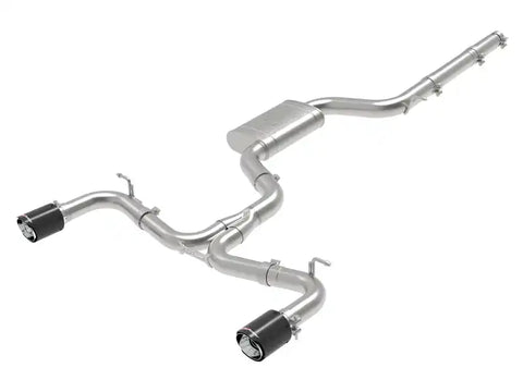 aFe 49-36418-C MACH Force-Xp 3 IN to 2-1/2 Stainless Steel Cat-Back Exhaust Carbon Volkswagen GTI 15-17