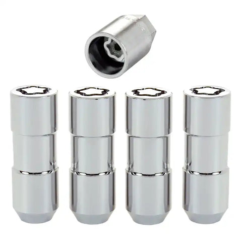McGard Wheel Lock Nut Set - 4pk. (Cone Seat Duplex) 1/2-20 / 7/8 Hex 2.5in. Length Chrome
