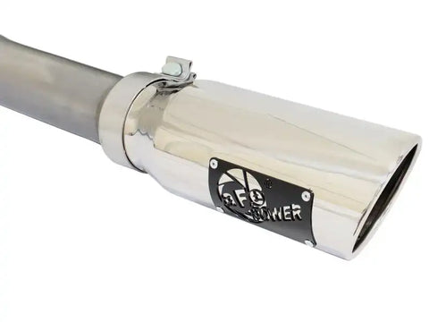 aFe 49-43074-P MACHForce XP Exhaust 3in SS Dual Side Ext CB w/ Polished Tips 2015 Ford F150 5.0L V8 CC/SB EC/LB