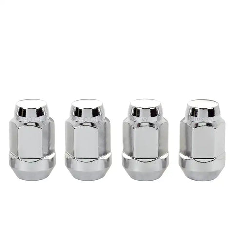 McGard Hex Lug Nut (Cone Seat Bulge Style) M14X1.5 / 22mm 1.635in. Length (4-Pack) - Chrome