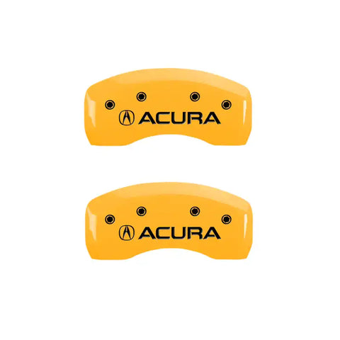 MGP 4 Caliper Covers Engraved Front Acura Engraved Rear ILX Black finish silver ch