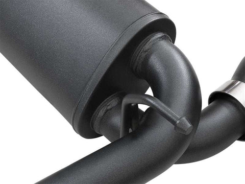 aFe 49-48067-B Rebel Series 2.5in 409 SS Axle-Back Exhaust w/ Black Tips 2018+ Jeep Wrangler (JL) V6 3.6L