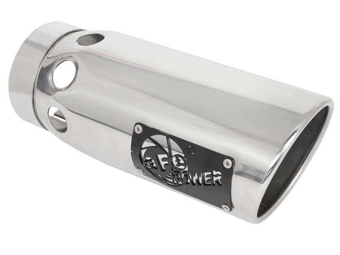 aFe 49-42065-P Large Bore-HD 3in 409-SS DPF-Back Exhaust System w/ Polished Tip 14-19 RAM 1500 V6 3.0L (td)
