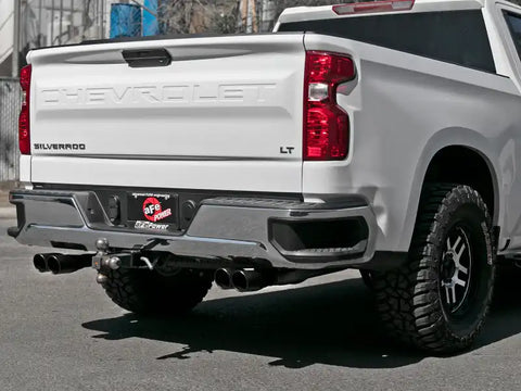 aFe 49-34104-B Vulcan Series 3in-2-1/2in 304 SS Cat-Back 2019 GM Silverado / Sierra 1500 V8-5.3L w/ Black Tips