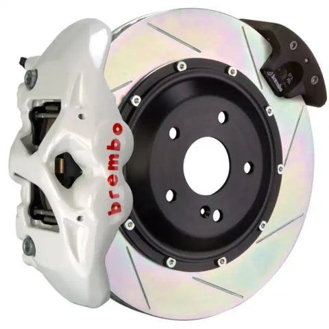 Brembo 08-17 S5 Front GT BBK 6 Piston Cast 380x34 2pc Rotor Slotted Type3-White