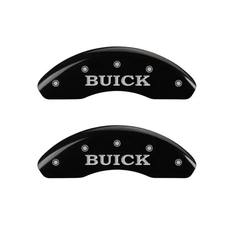 MGP 4 Caliper Covers Engraved Front Buick Rear Black Finish Silver Char 2002 Buick LeSabre