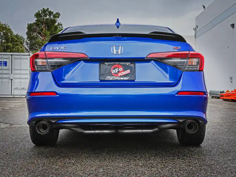 aFe 49-36630-C 22-23 Honda Civic Si L4 1.5L (t) Takeda 2.5in to 3in 304 SS Cat-Back Exhaust w/Carbon Fiber Tips