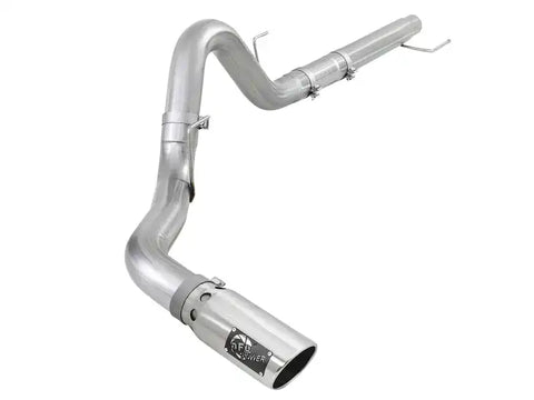 aFe 49-03106-P Atlas 4in Aluminized Steel DPF-Back Exh 18-19 Ford F-150 V6-3.0L (td) w/ Polished Tip