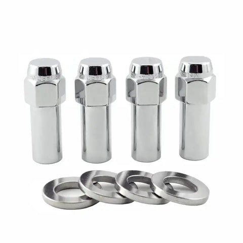 McGard Hex Lug Nut (X-Long Shank - 1.365in.) 7/16-20 / 13/16 2.27in. Length (4-Pack) Chrome