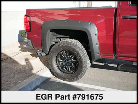 EGR 14+ Chev Silverado 5ft Bed Bolt-On Look Fender Flares - Set Matte