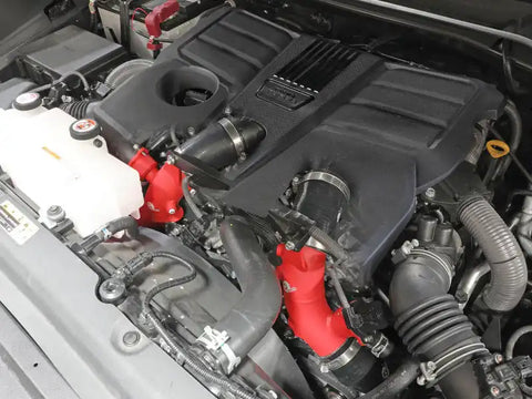 aFe 46-20558-R 2022 Toyota Land Cruiser (J300) V6-3.5L (tt) BladeRunner 2.5in Aluminum Hot Charge Pipe - Red
