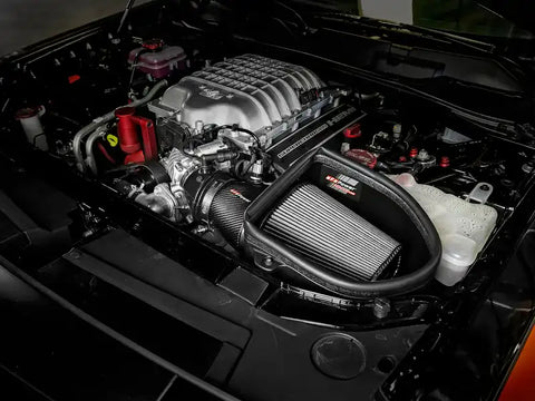 aFe 57-10001D Magnum Force Stage-2 Track Series Carbon Fiber AIS w/Pro Dry S Media-18 Dodge Challenger V8-6.2L