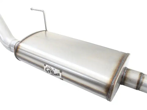 aFe 49-43073-B MACHForce XP Exhaust 3in-3.5in SS Single Side Exit CB w/ Black Tips 15 Ford F150 V8 5.0L CC/SB