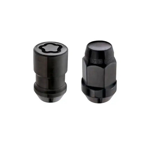 McGard 5 Lug Hex Install Kit w/Locks (Cone Seat Nut / Bulge) 1/2-20 3/4 1.45in. L - Black