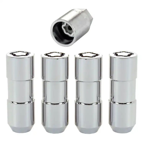 McGard Wheel Lock Nut Set - 4pk. (Cone Seat Duplex) 9/16-18 / 7/8 Hex 2.5in. Length Chrome