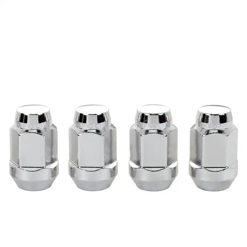 McGard Hex Lug Nut (Cone Seat Bulge Style) M14X1.5 / 22mm 1.635in. Length (4-Pack) - Chrome