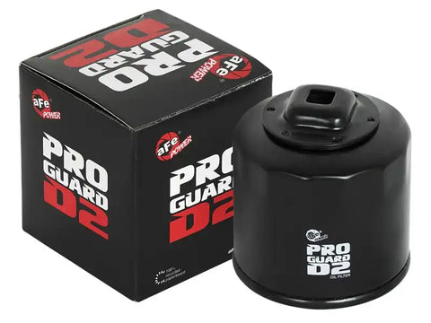 aFe 44-LF017-MB Pro GUARD D2 Oil Filter 02-17 Nissan Cars L4/ 04-17 Subaru H4 (4 Pack)