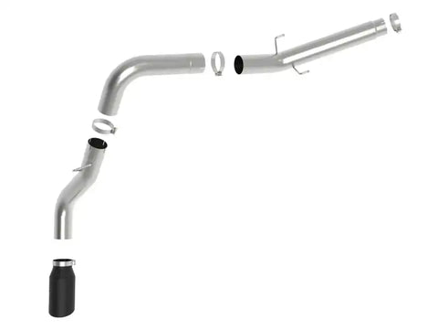 aFe 49-42075-B Large Bore-HD 5in 409SS DPF-Back Exhaust System w/Black Tip 19-20 Ram Diesel Trucks L6-6.7L (td)