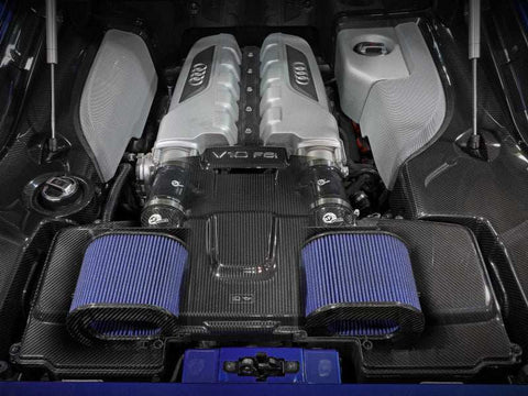 aFe 57-10012R 15-21 Lamborghini Huracan V10-5.2L Track Series Intake System w/ Pro 5R Filter