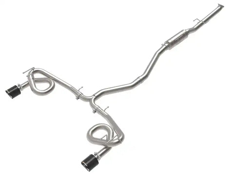 aFe 49-36630-C 22-23 Honda Civic Si L4 1.5L (t) Takeda 2.5in to 3in 304 SS Cat-Back Exhaust w/Carbon Fiber Tips