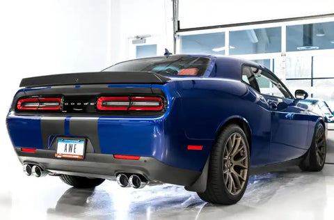 AWE Tuning 15+ Dodge Challenger 5.7 Track Edition Exhaust - Diamond Black Quad Tips