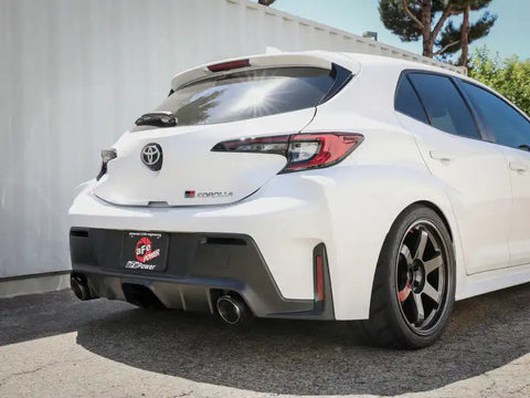 aFe 49-36067-C 23-24 Toyota GR Corolla L3 1.6L (t) Gemini XV 3in to 2-1/2in CatBack Exhaust w/Carbon Fiber Tips