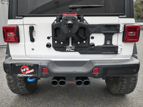 aFe 49-38073-B Rebel Series 2.5in 304 SS Cat-Back Exhaust w/ Black Tip 18-20 Jeep Wrangler (JL)