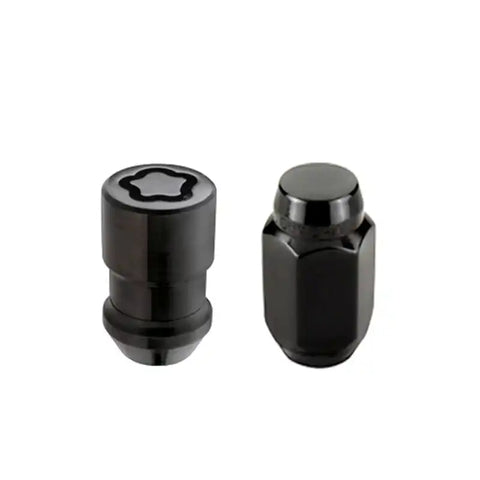 McGard 6 Lug Hex Install Kit w/Locks (Cone Seat Nut) M12X1.5 / 13/16 1.5in. Length - Black