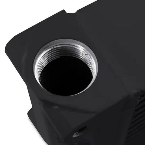 Mishimoto Heavy-Duty Oil Cooler - 10" Opposite-Side Outlets - Black