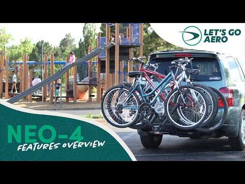 Lets Go Aero NEO 4 - Four Bike Hitch Rack with Tilt Shank