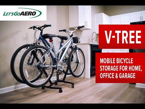 Lets Go Aero V-Tree 2 Two Bike Mobile Storage Rack - *Open Box Return*