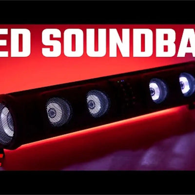 Rough Country 99510 - Bluetooth Soundbar w/LED 8 Speaker IP66 Waterproof UTV/ATV