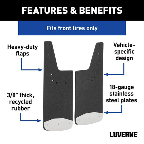 LUVERNE Textured Rubber Mud Guards