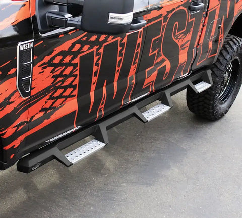 Westin HDX Stainless Drop Wheel To Nerf Step Bars